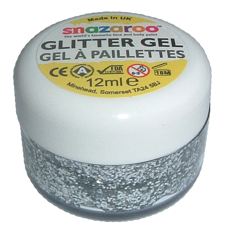 Glitter Gel 12ml, Silver